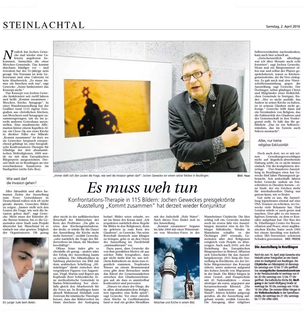Schwäbisches Tagblatt, 2.4.2016